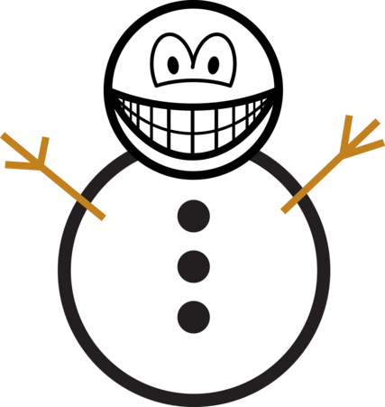 Snowman Smile - Green Thinking Hat Emoji (427x451)