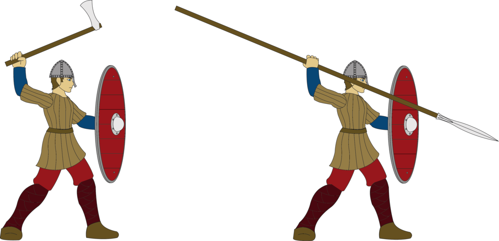 Viking Era Norse Raider By Vladarms - Cartoon (1024x496)