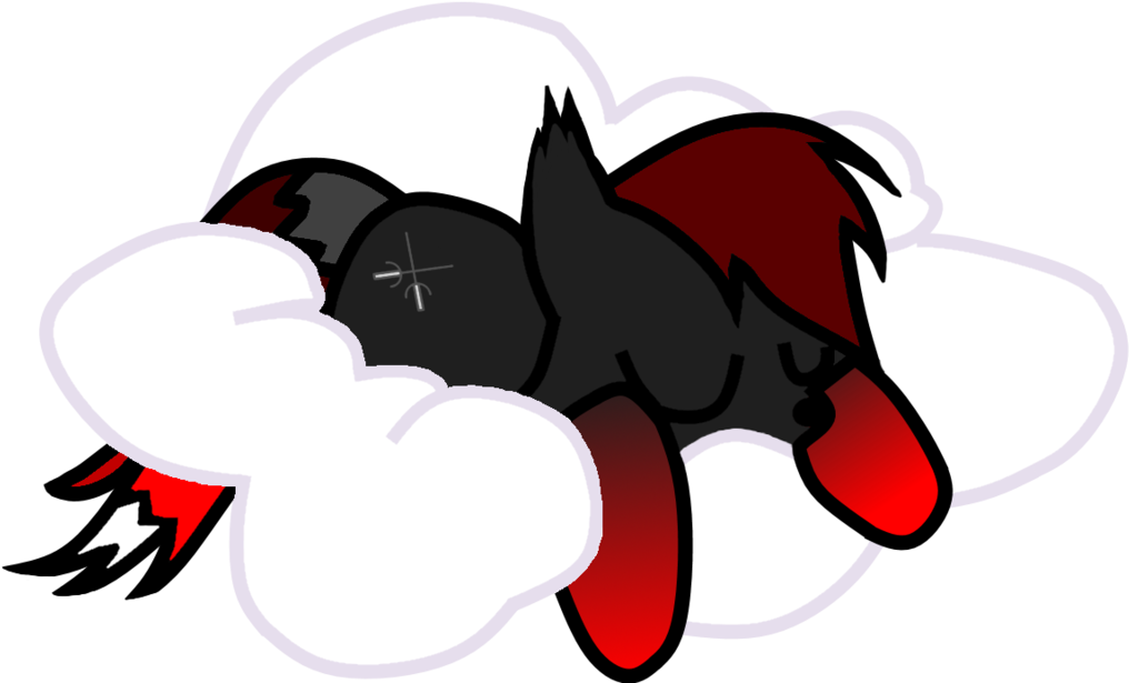 Red Wolf Sleeping On A Cloud By Bigredwolfy - Red Wolf Sleeping On A Cloud By Bigredwolfy (1024x615)