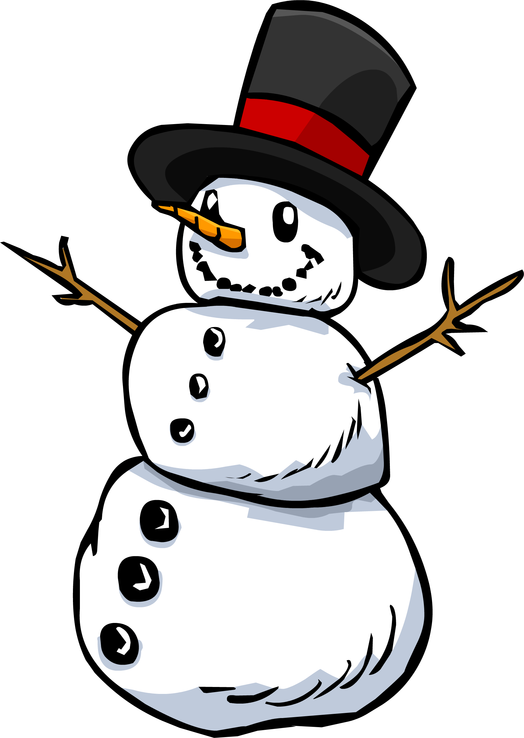 Snowman Sprite 004 - Almost Over Sticker (rectangle) (1738x2444)
