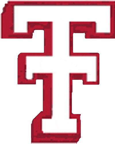 Free Red Division Sign - Texas Tech Outline (400x500)