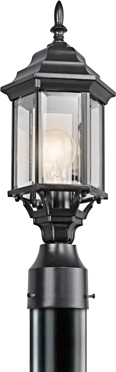 Street Light Png - Kichler 49256bk Chesapeake Black One-light Outdoor (1500x1500)