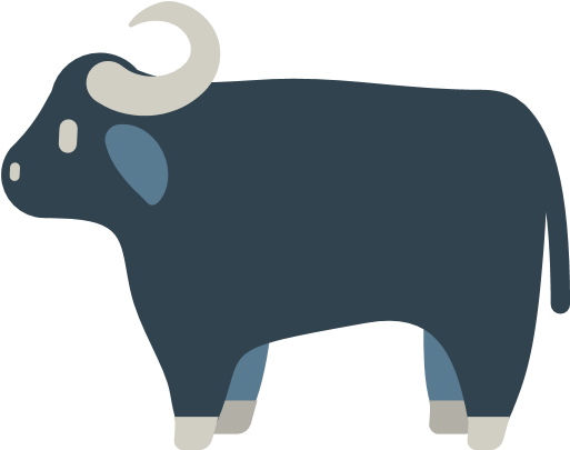 Water Buffalo Emoji - Water Buffalo (512x512)