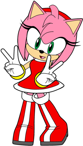 Amy Rose Wallpaper With A O Espaço Shuttle Entitled - Amy Rose Sonic Heroes (292x500)