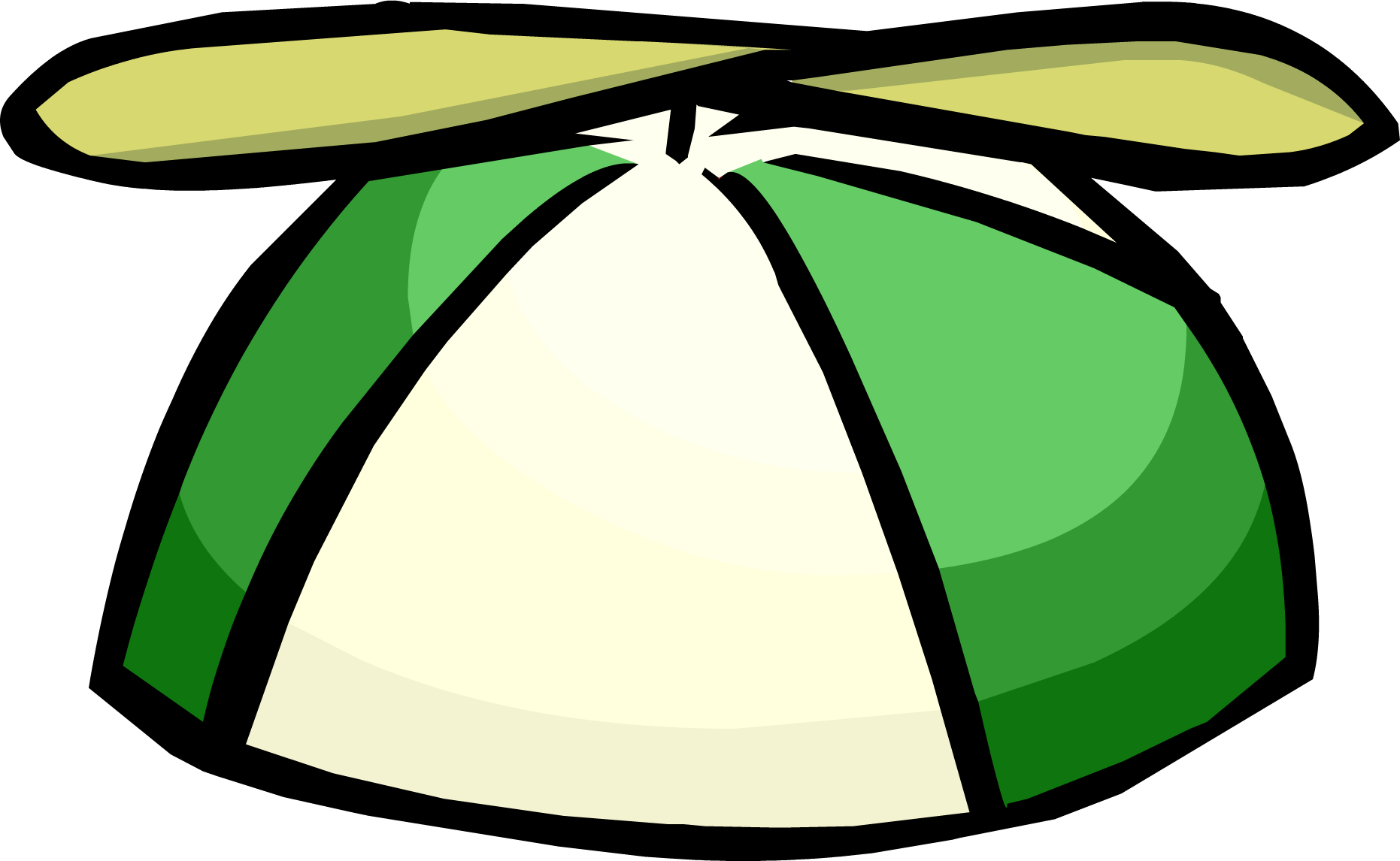 Helicopter Clipart Helicopter Hat - Club Penguin Propeller Hat (1862x1146)