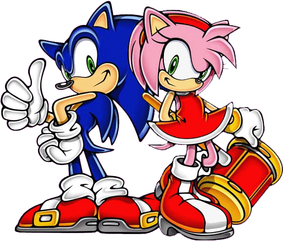 Sonic And Amy The Hedgehogs - Sonic The Hedgehog Ok (589x489)