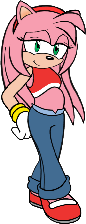 Amy Rose By Shadeink - Amy Rose 30 Years Later (456x969)