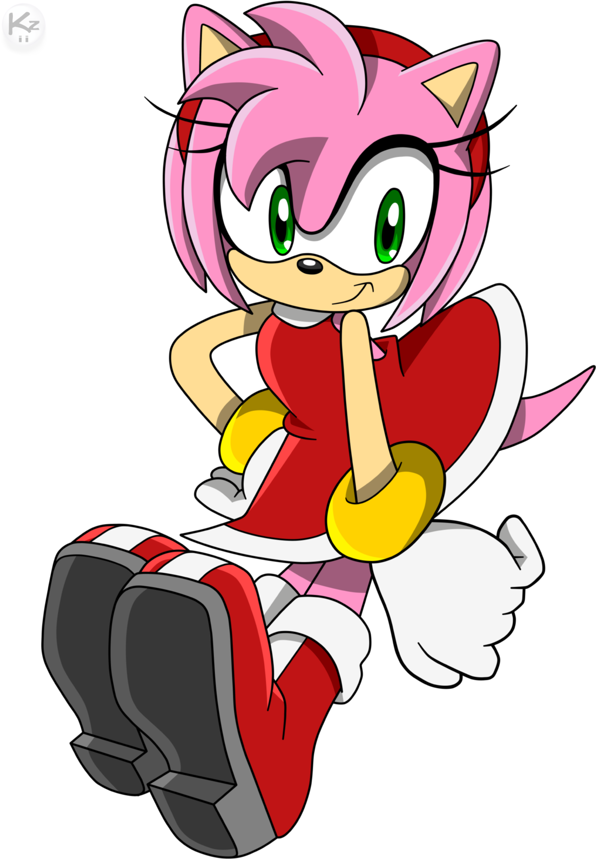 Amy Rose By Krizeii Amy Rose By Krizeii - Amy Rose Sonic Adventure Style (1280x1707)