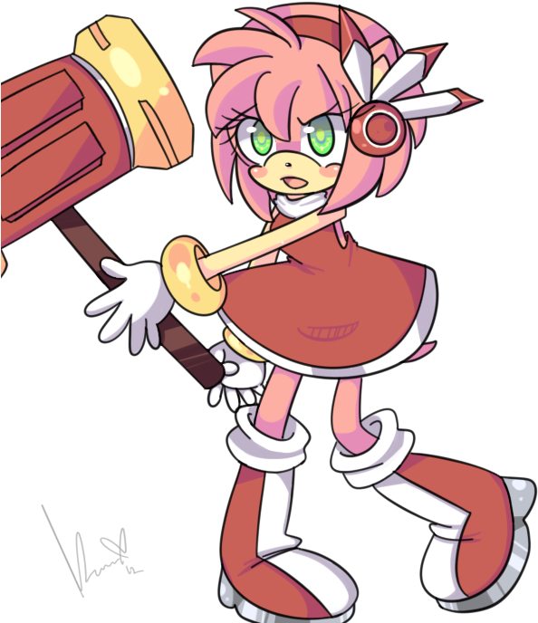 Amy Rose Sonic Adventure Fan Art Princess Sally Acorn - Amy Rose (600x700)
