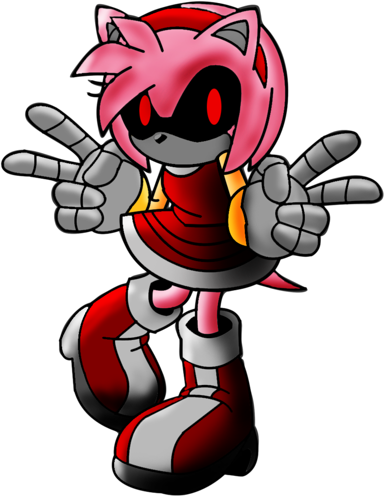Mecha Amy Rose By Lugia61617 - Amy Rose Roboticized (790x1012)