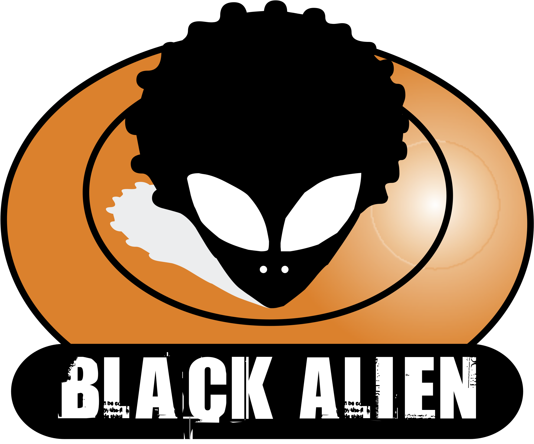 Black Alien Logo Black And White - Black Alien (2400x2400)