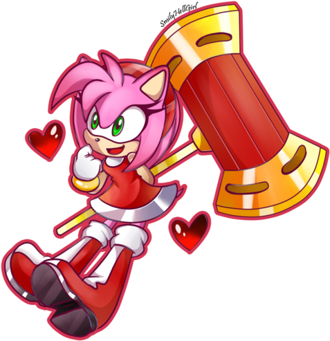 Amy Rose Wallpaper Titled Did You Say Sonikku - Cartoon (478x500)