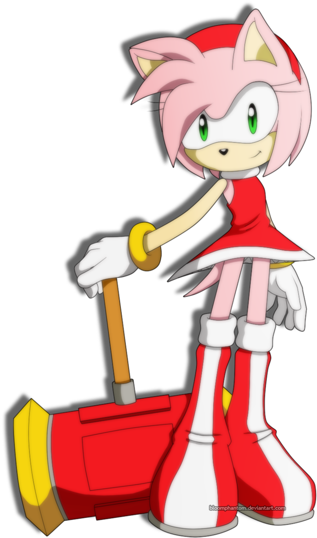Amy Rose By Bloomphantom - Amy Rose And Her Hammer (714x1119)
