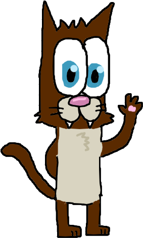 My Other Character Curious Cat By Xchameleonx - Cartoon (370x506)