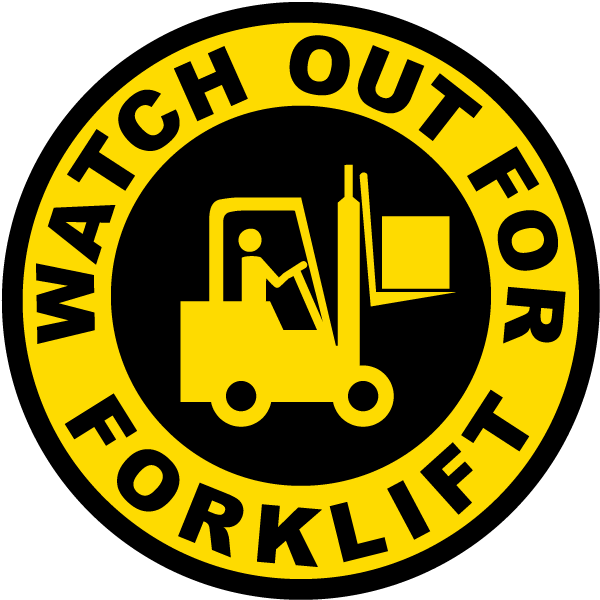 Watch Out For Forklift Sign - Gurucharan College (600x600)