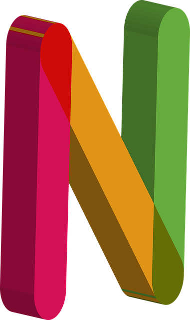 3d Letter N Png (381x640)