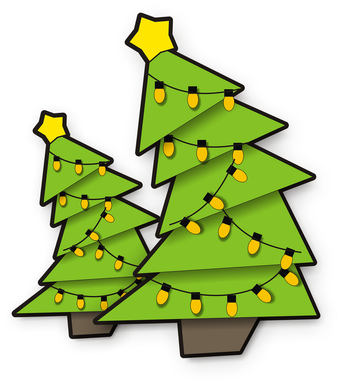 Pine Tree Lights Christmas Tree Png Image - Christmas Day (1143x1280)
