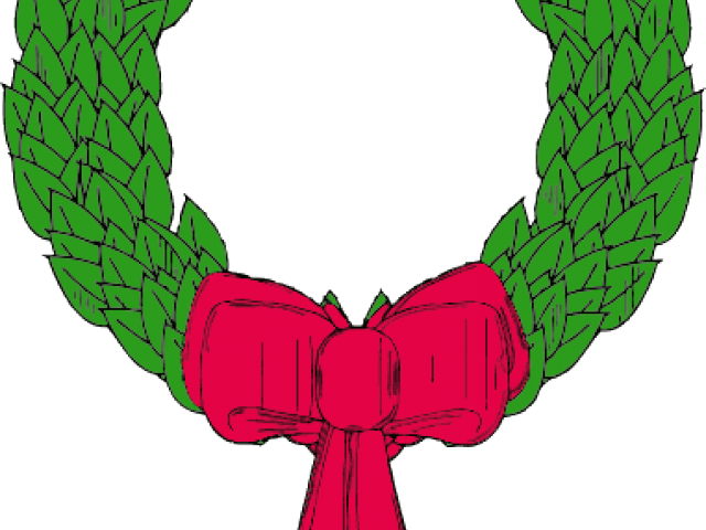 Xmas Wreath Cliparts - Christmas Wreath Clip Art (640x480)