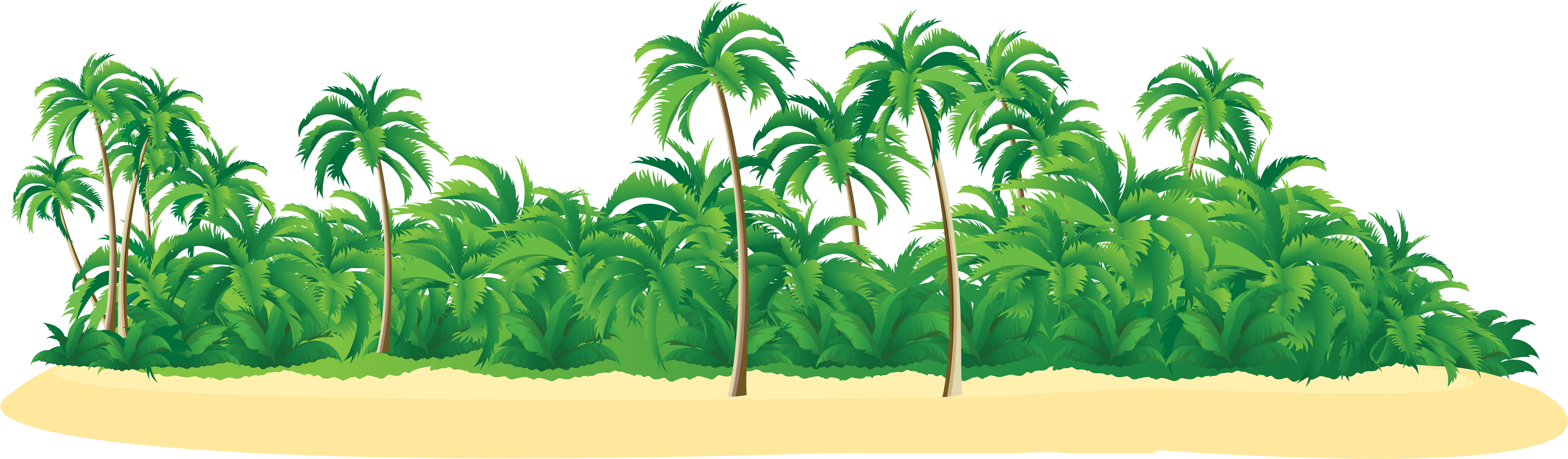 New Britain Tropical Islands Resort Icon - Free Palm Tree Vector (8000x2400)