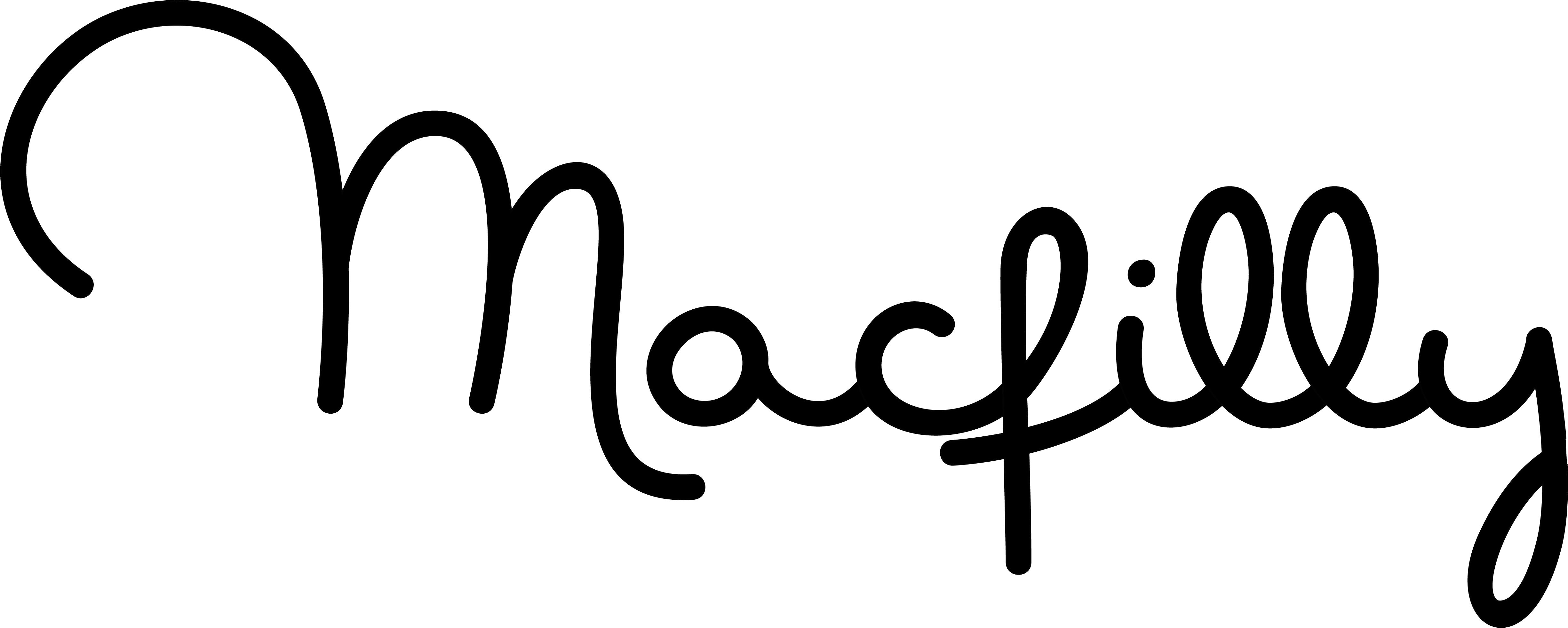 Macfilly Was Born From A Combination Of Wanting To - Calligraphy (4901x1963)