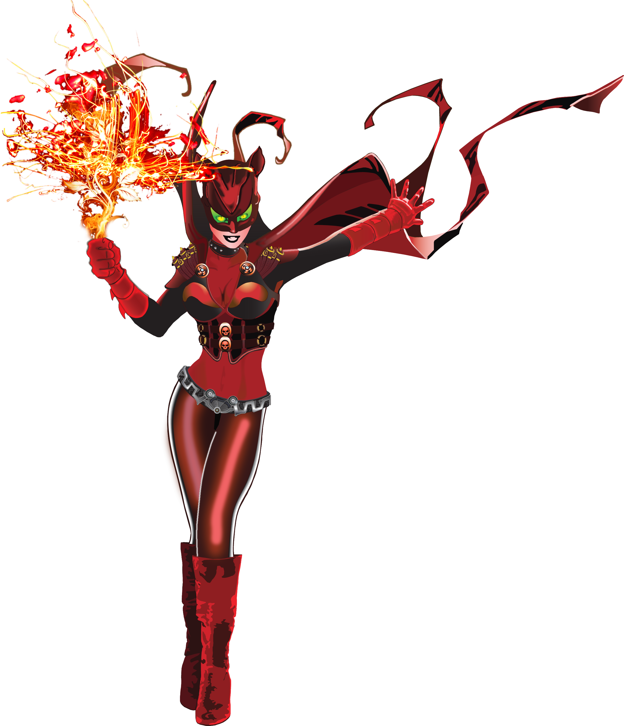 Featuring Fire Kitty - Firebird Superhero (2478x2821)