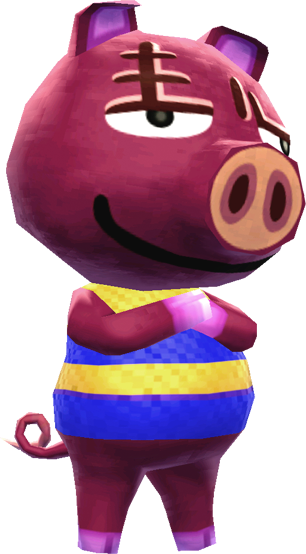 Rasher - Animal Crossing New Leaf Rasher (306x554)