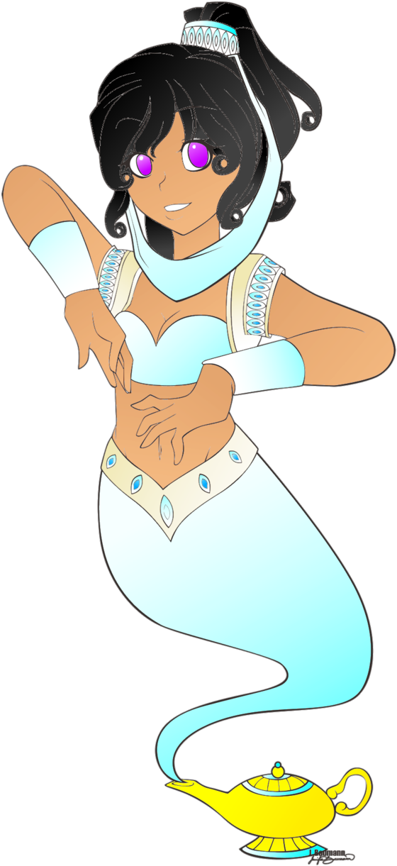 Genie Princess Yuki By Dreammaker123 - Cartoon (634x1261)