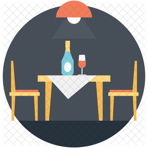 Candlelight Dinner Icon - Dating (512x512)