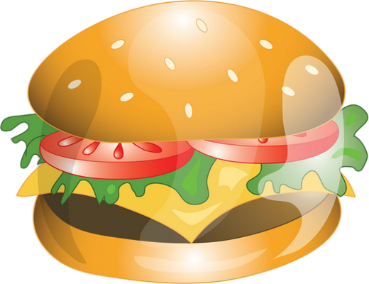 Tube Nourriture - Hamburger (520x400)