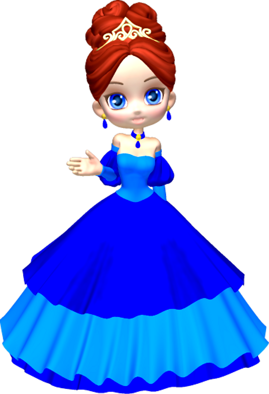 Princess In Blue Poser Png Clipart By Clipartcotttage - Princess Clip Art Png (548x800)