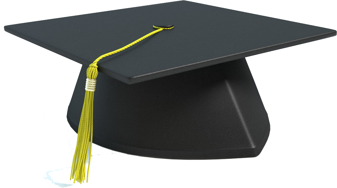 Degree Hat Png Image File - Graduation Hat 3d Model (1200x1200)