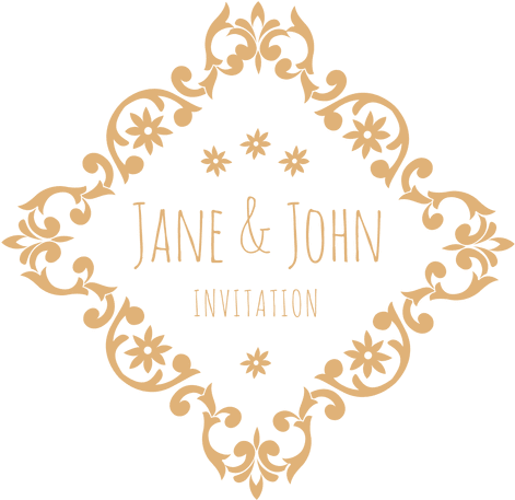 Diamond Wedding Invitation Label Transparent Png - Wood Wooden Engraved Bride & Groom Advice Book (512x512)