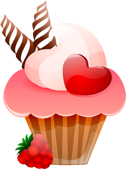 Tubes St-valentin - Cupcake (448x571)