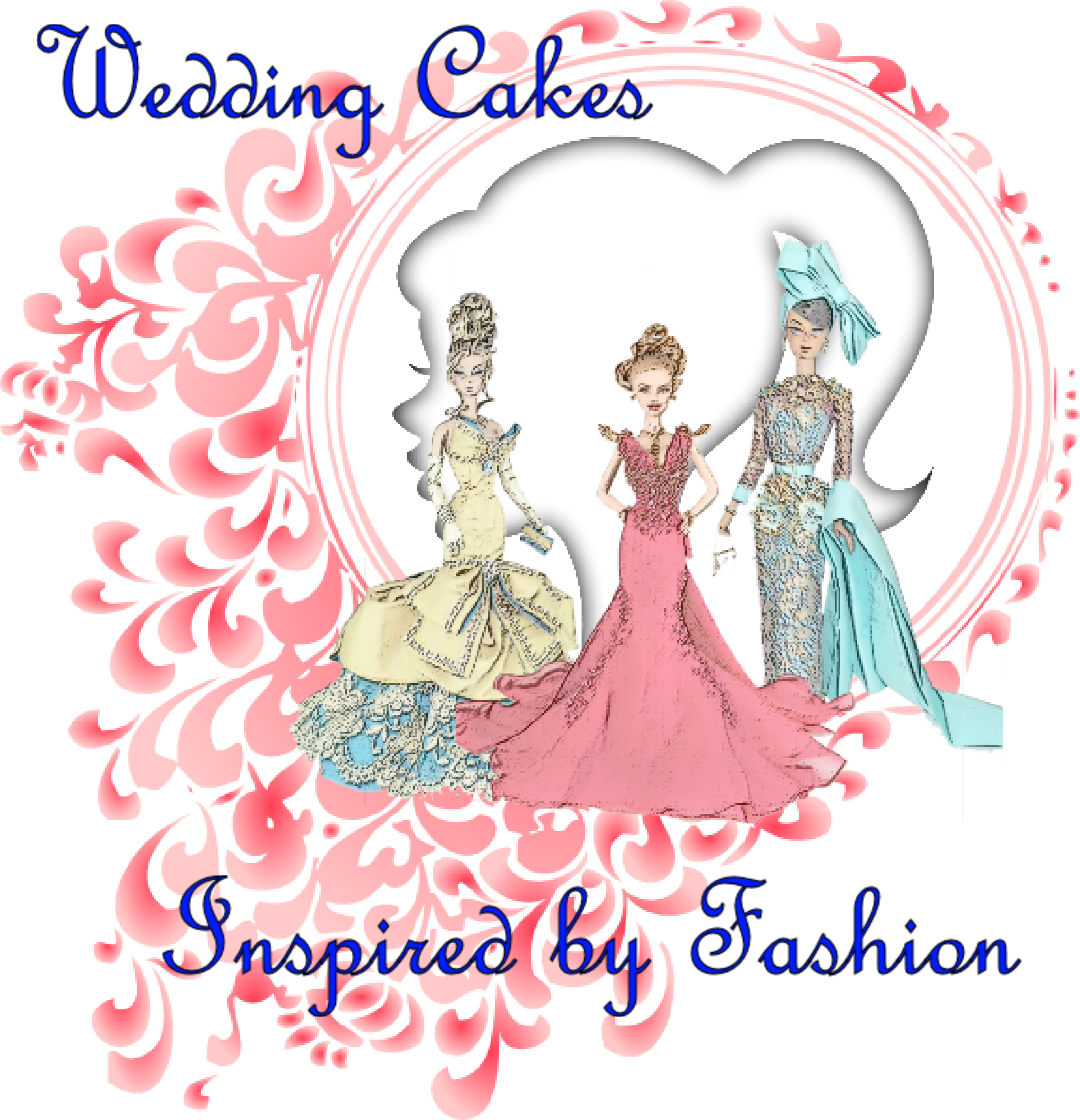 Wedding Dress Barbie Collab - Round Border Design Png (3185x3301)