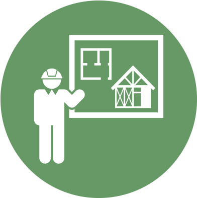 General Construction And Floorplan Icon - Project Management Icon Png (400x400)