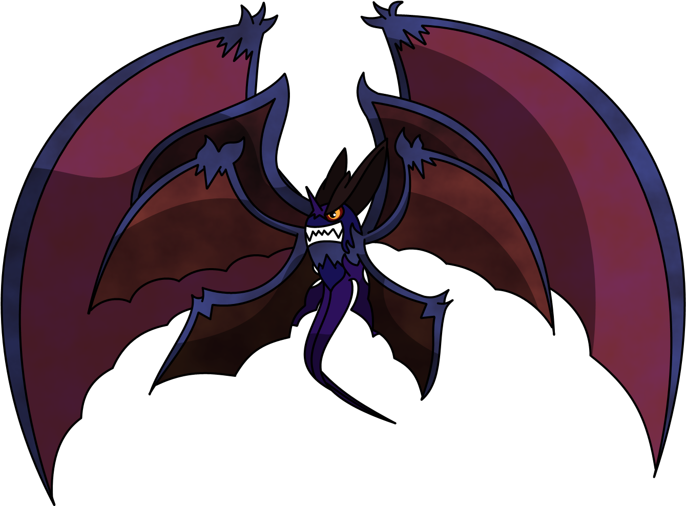 Supreme Crobat - Pokemon Crobat Mega Evolution (1400x1000)