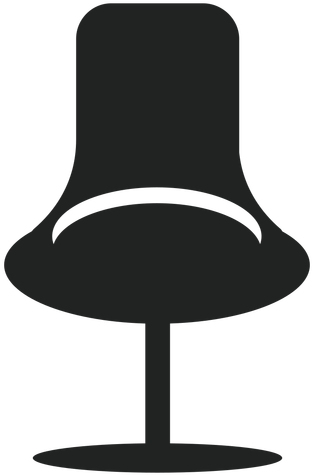Fashion Office Chair Flat Icon Transparent Png - Icon (512x512)