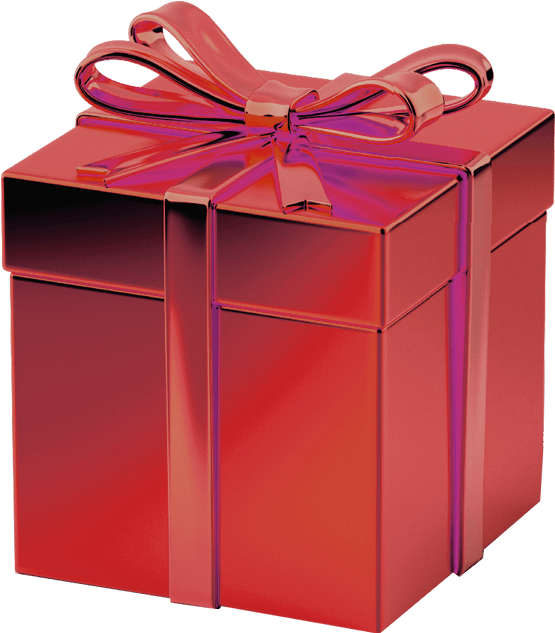 Red Gift Box Transparent Background Image - Gift Box Transparent Background (720x693)