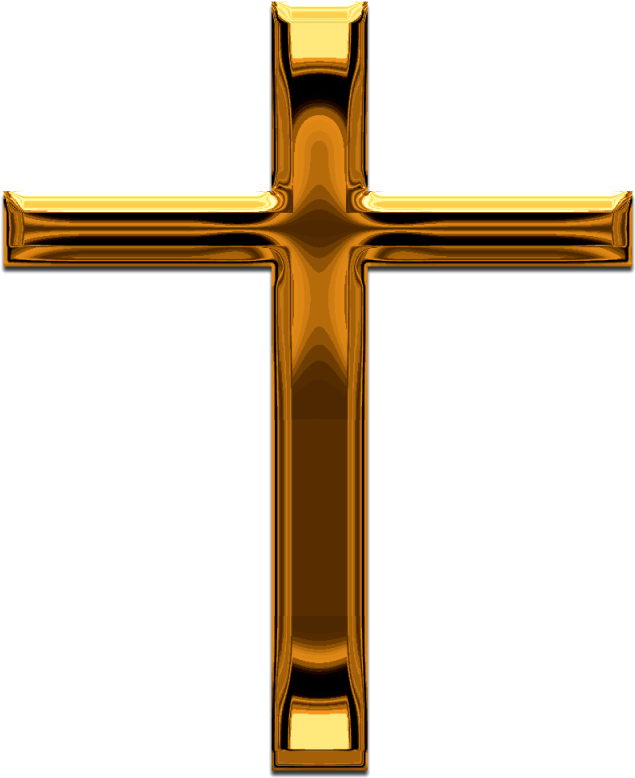 Pin Gold Cross Clip Art - Gold Cross Transparent Background (800x800)