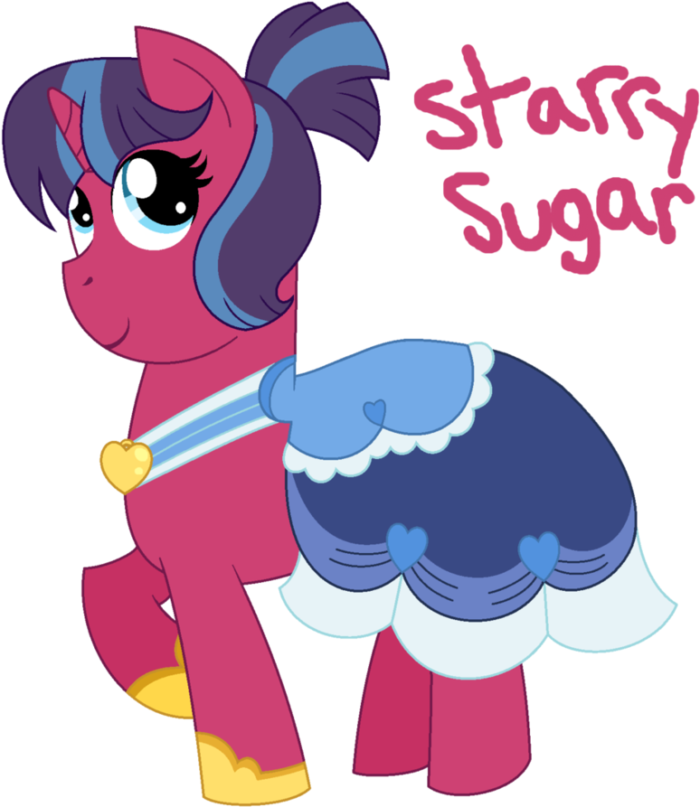 Art Trade 1/2 Starry Sugar Gala Dress By Strawberry - Cartoon (825x968)