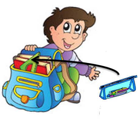 Can We Pack Your Things - Cartoon Pack School Bag (453x393)