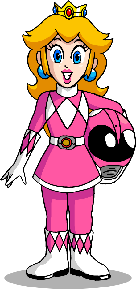 Peach By Alanartalvin - Pink Princess Peach Ranger (497x987)