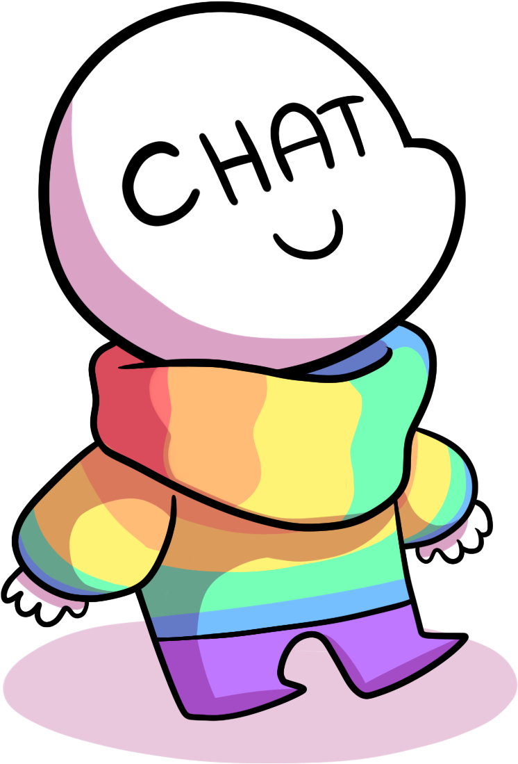 “so I Turned My Stream Chat Into A Character ” - Cartoon (848x1184)