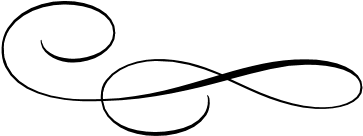 Flourish Line Clipart - Line Art (577x391)