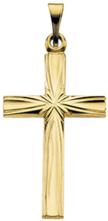 Starting At - $99 - - New Beautiful Solid 14k Yellow Gold Cross Christian (400x400)