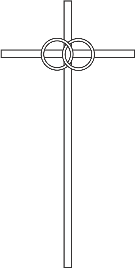 Wedding Cross Medium 600pixel Clipart, Vector Clip - Wedding Cross Clip Art (637x900)