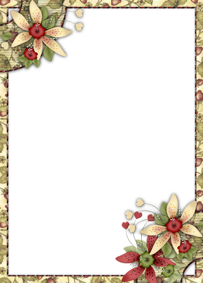 Backgrounds Free - Marcos De Flores Para Tarjetas De Cumpleaños (400x557)