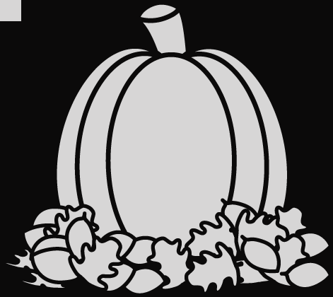 Pumpkin Black And White Clip Art Pumpkin Pie Black - Color Sheets Fall (471x420)