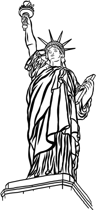 Statue Of Liberty Monument Drawing Art - Statue Of Liberty (800x800)