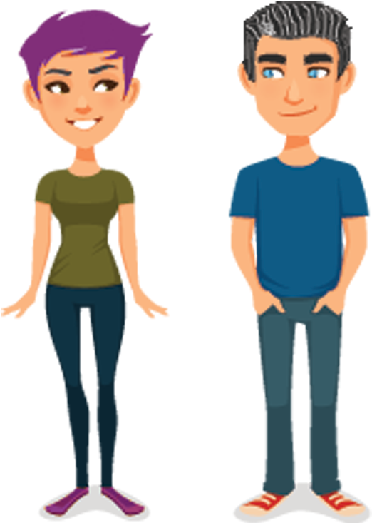 Aislinn & Daniel Avatars - Illustration (600x734)